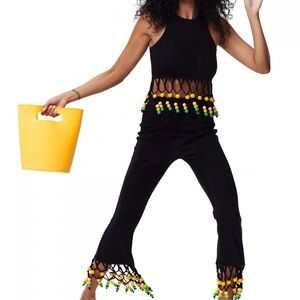 SOLD SIMON MILLER Winjy Beaded Top, EUC size M